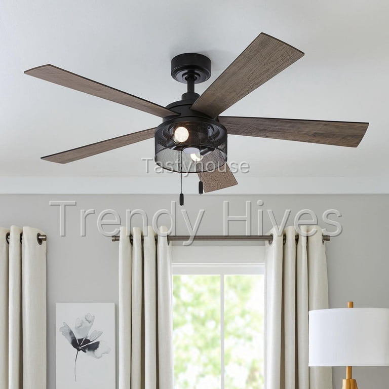 Better Homes & Gardens Transitional 52″ Black Ceiling Fan