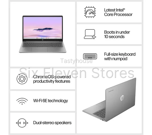 HP Chromebook Plus 15a-nb0502sa 15.6 n305 – Intel® Core™ i3, 128 GB SSD