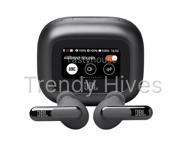 JBL Live Beam 3 Wireless Bluetooth Noise-Cancelling Earbuds – Black