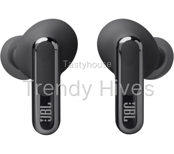 JBL Live Beam 3 Wireless Bluetooth Noise-Cancelling Earbuds – Black