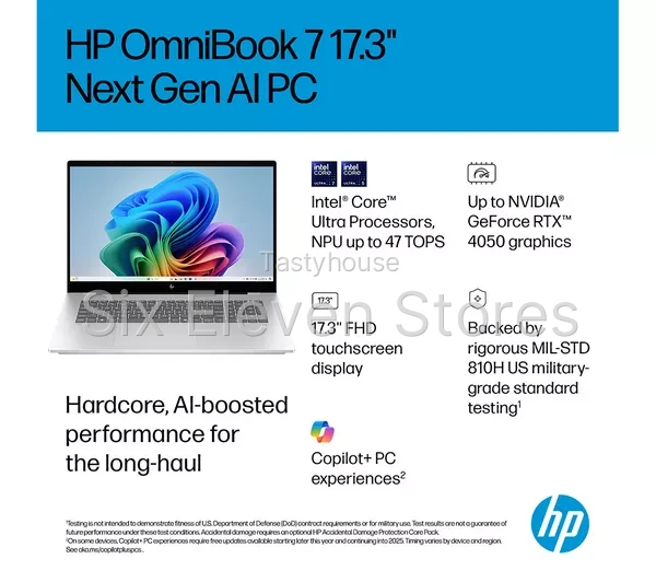 HP OmniBook 7 AI 17″ Laptop – Intel® Core™ Ultra 5, 512 GB SSD