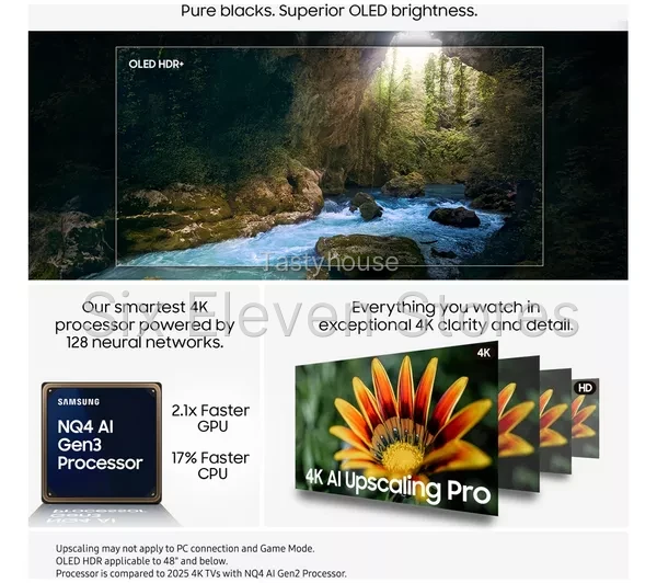 SAMSUNG S90F 65″ OLED 4K Vision AI Smart TV 2025