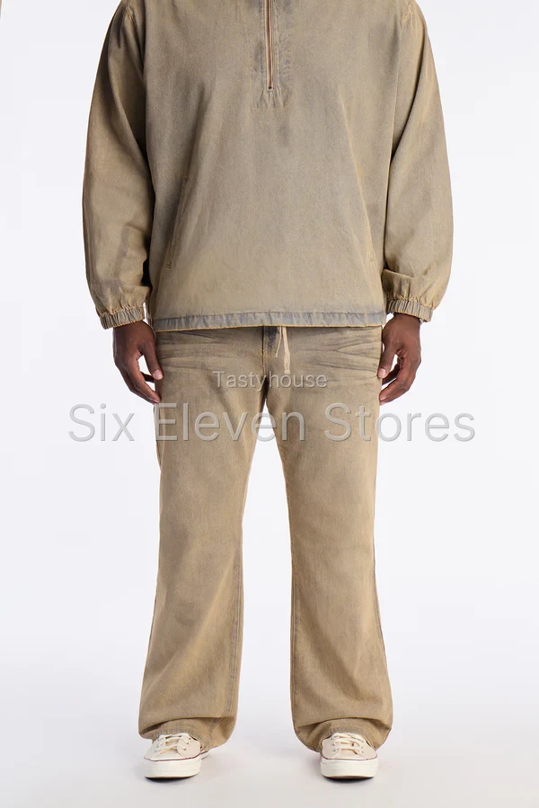 Stacked Slim Flare Dune Jean