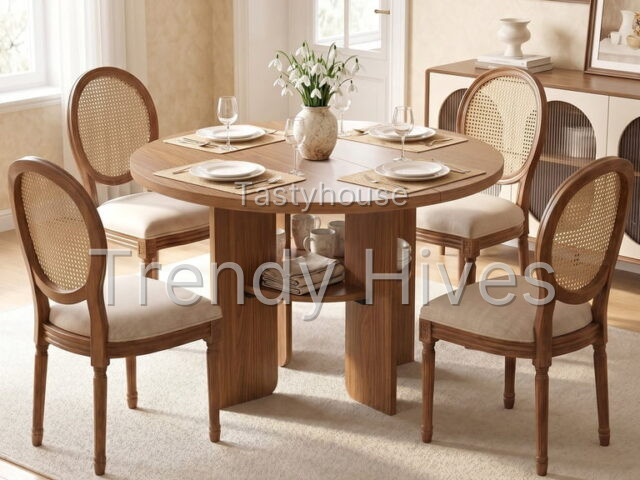 Bestier 47″ Round Dining Table