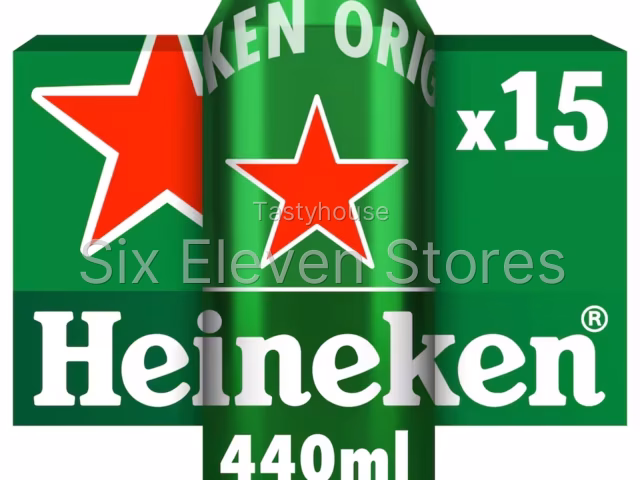 Heineken Lager Beer Can 15x440ml