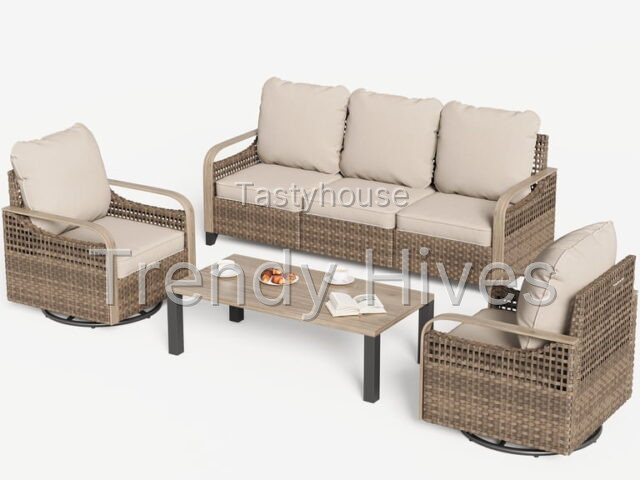 ELPOSUN 5-Seat Outdoor Patio Furniture Set