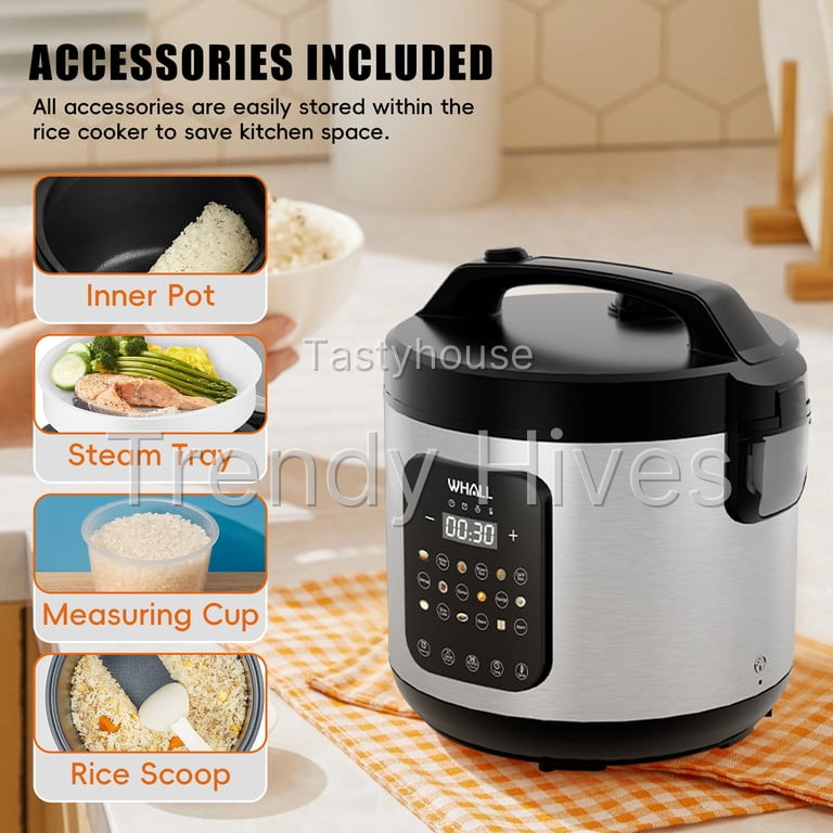 WHALLSE Digital Rice Cooker