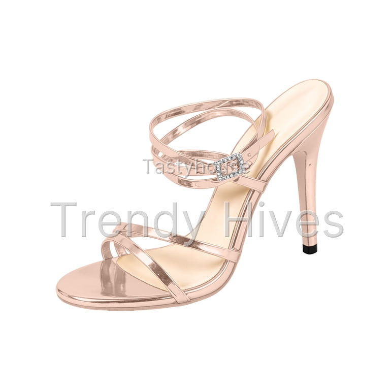 Women High Heeled Sandals Strappy Stiletto