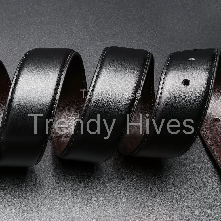 Maikun Mens Reversible Leather Belt