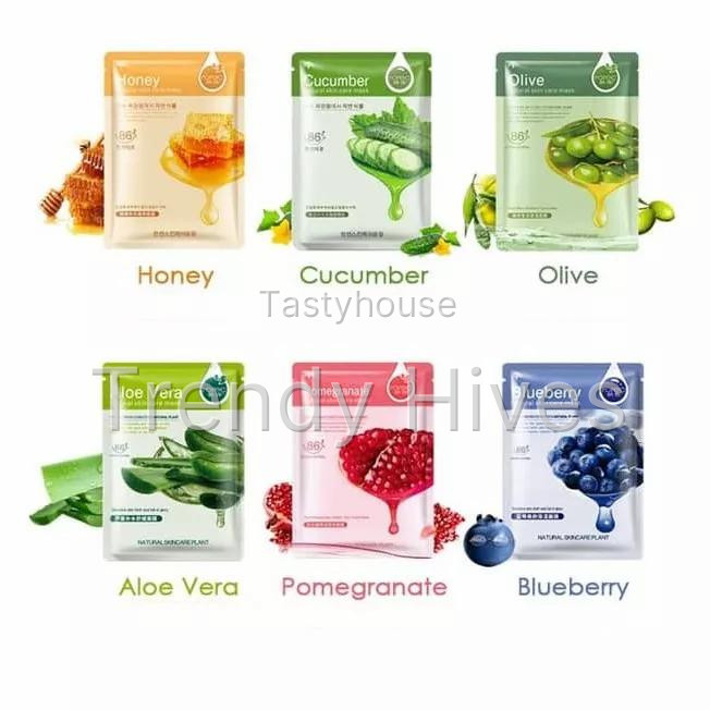 MASKER WAJAH ROREC SHEET MASK NATURAL SKINCARE