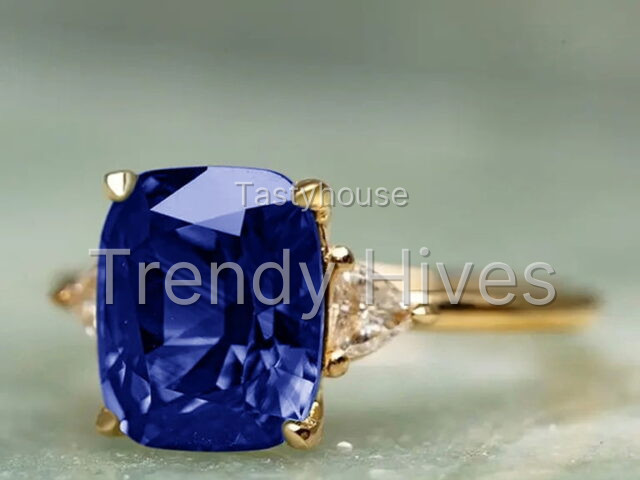 Faty-T Fashion 925 Sterling Silver CZ Stone Emerald Ring for Women