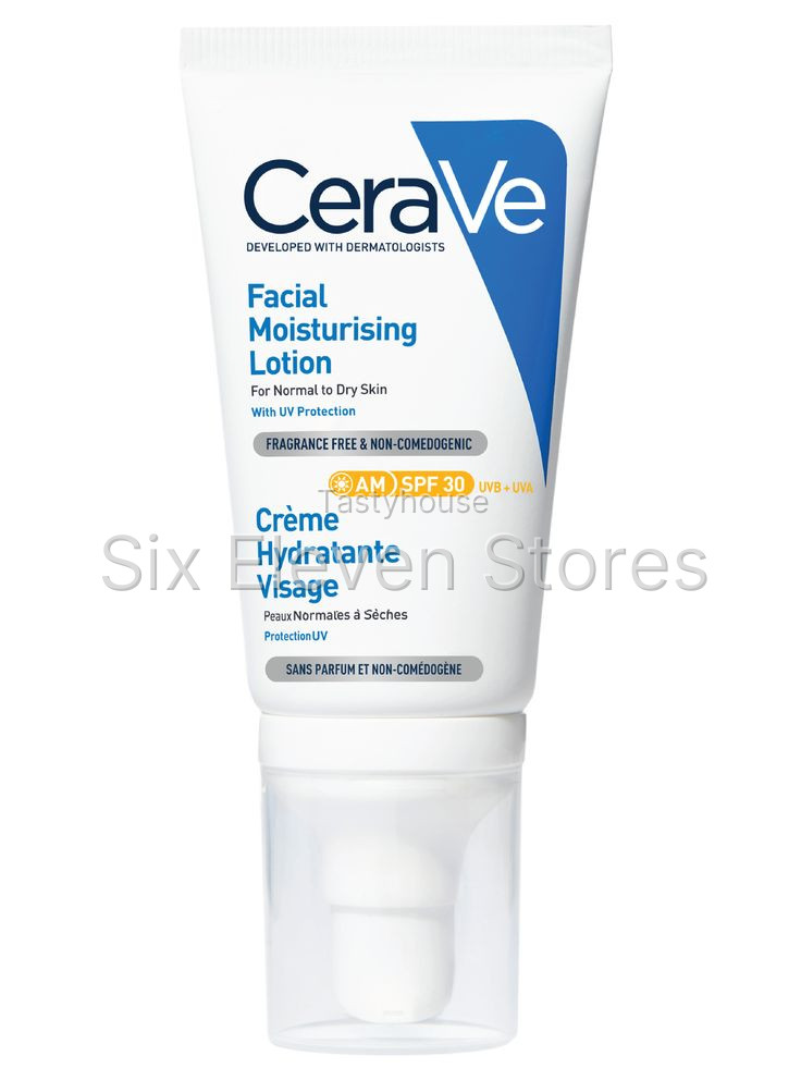 CeraVe AM Facial Moisturising Lotion SPF 50 52ml – Daily Moisturizer with UV Protection