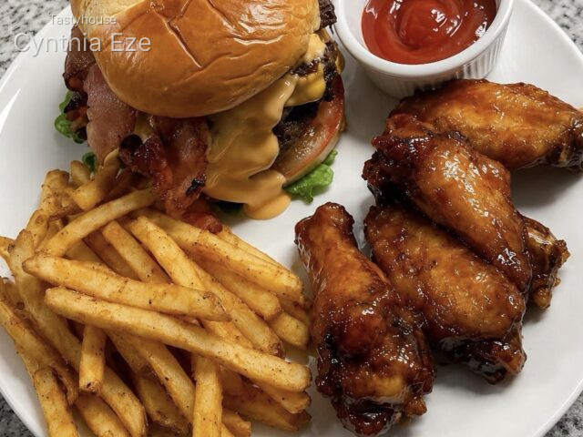 Burger platter