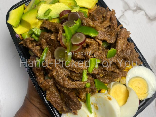Beef steak salad