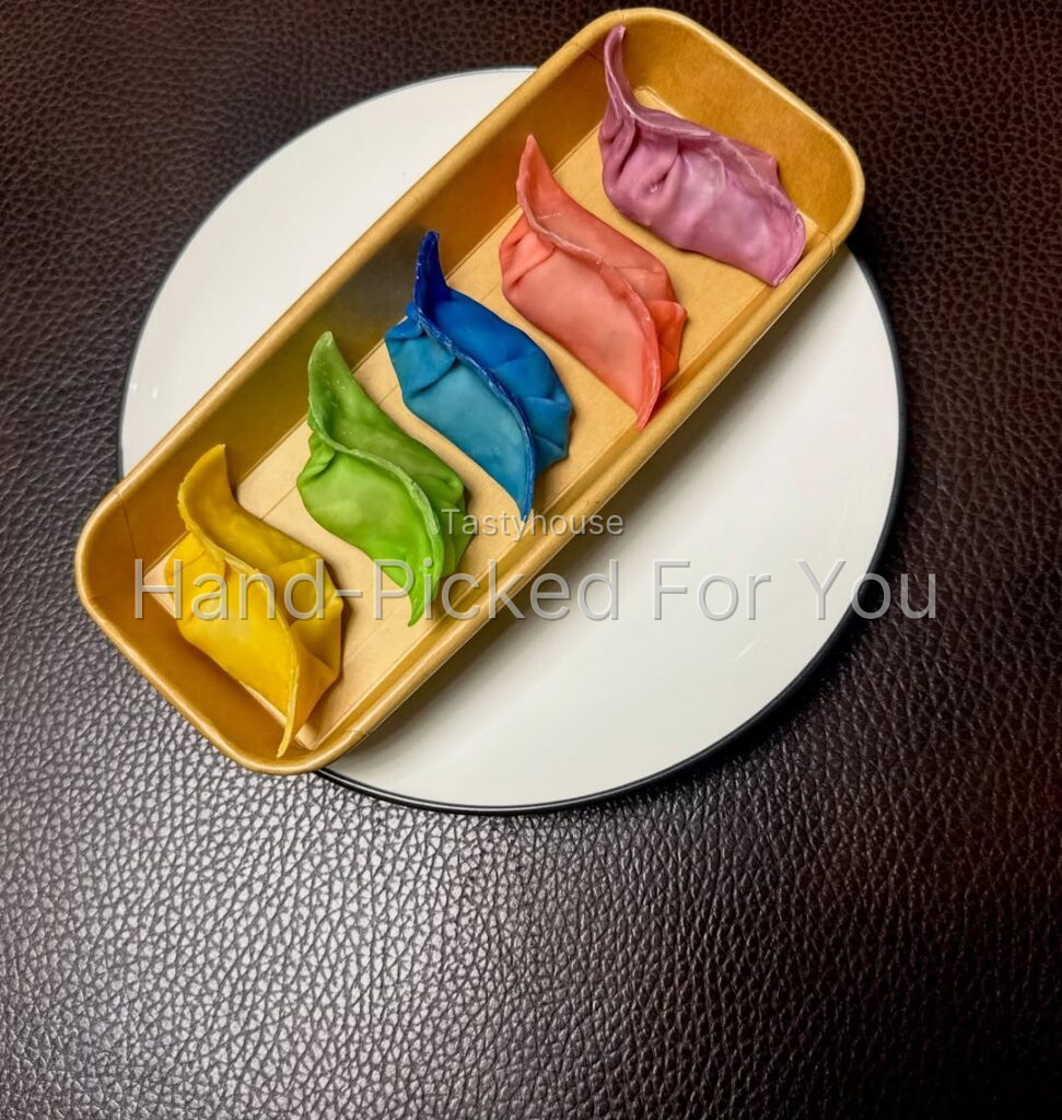 Rainbow dumplings