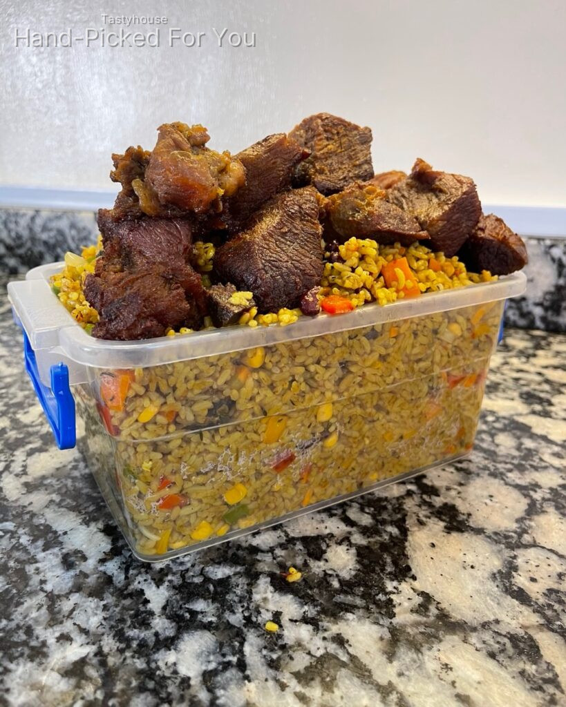 2.5Litres of yummy fried rice and soft fried beef