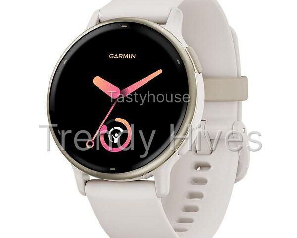 GARMIN vivoactive 5 Smart Watch – Cream Gold & Ivory