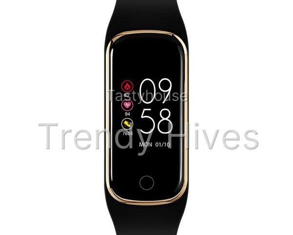 REFLEX ACTIVE Series 8 Fitness Tracker – Black & Gold, Silicone Strap