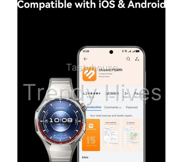 HUAWEI Watch GT 6 Pro – Titanium with Titanium Strap, 46 mm