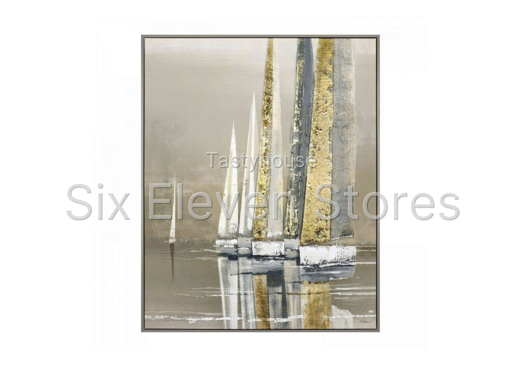 Golden Sails Framed Canvas