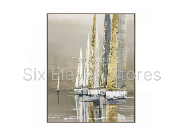 Golden Sails Framed Canvas