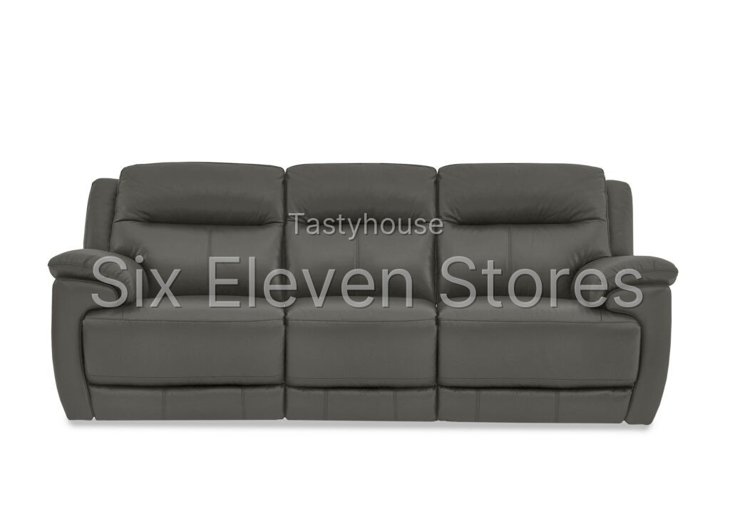 World of Leather Touch 3 Seater Leather Sofa