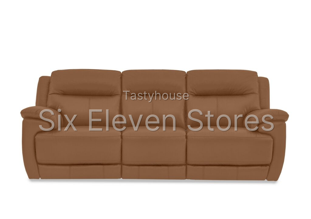 World of Leather Touch 3 Seater Leather Sofa