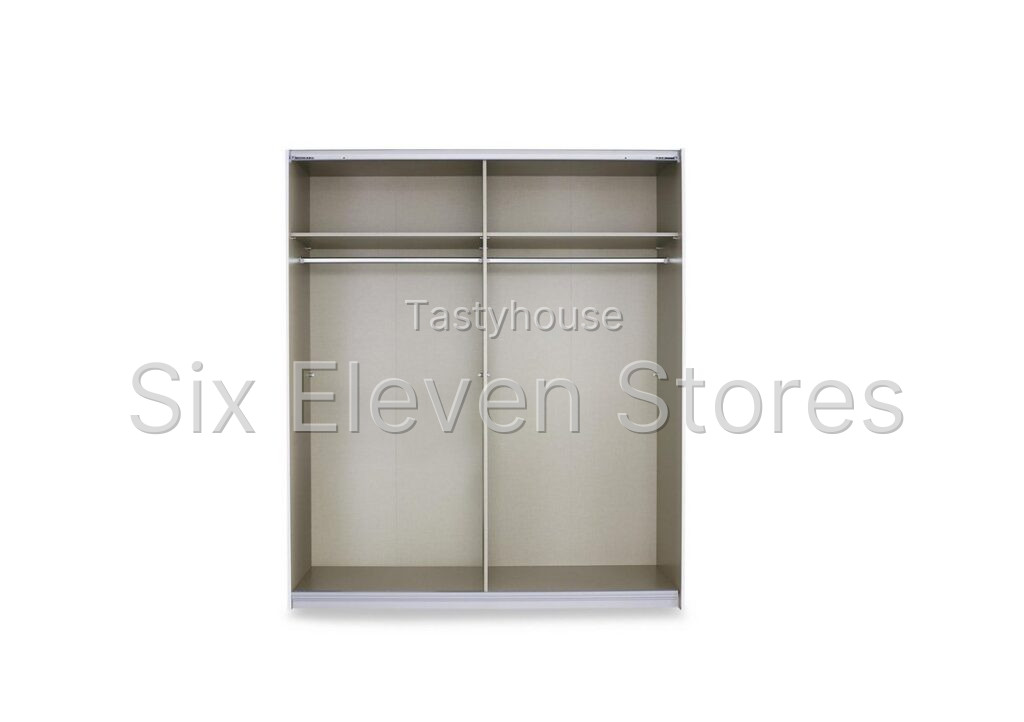 Rauch Impulse 181cm 2 Door Décor Slider Wardrobe with Mirror Door