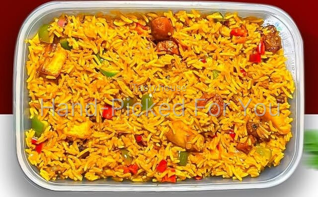 10 litres tray Tasty Jollof rice