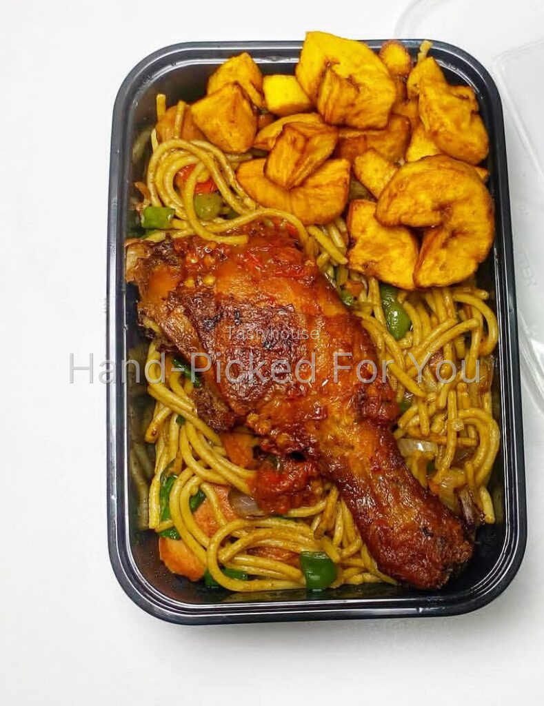 STIR FRIED SPAGHETTI x CHICKEN x PLANTAIN