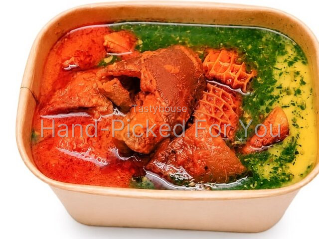 Amala + Assorted Meat
