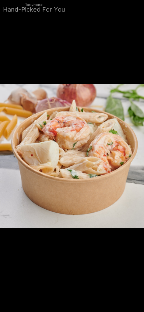 Alfredo seafood pasta