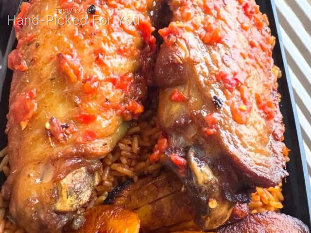 Smokey Jollof Rice & Sweet Plantain x Turkey Combo