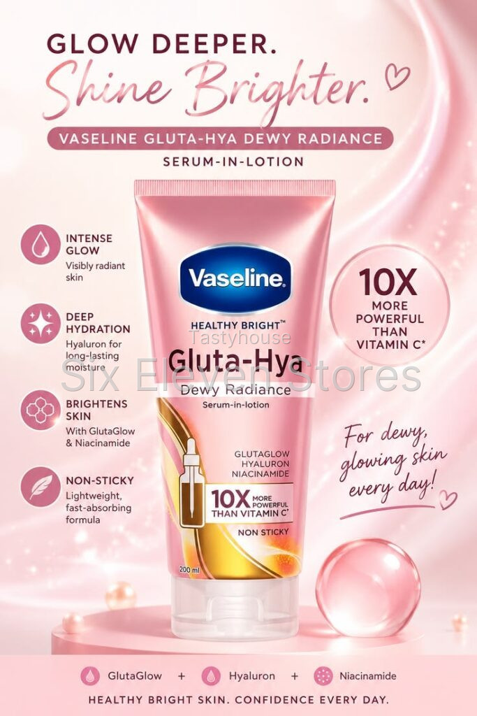 Vaseline Gluta-Hya Dewy Radiance Serum Burst Lotion 200 ml