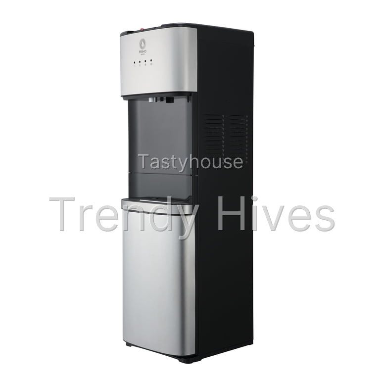 Primo Deluxe Bottom Load Black and Stainless Water Dispenser