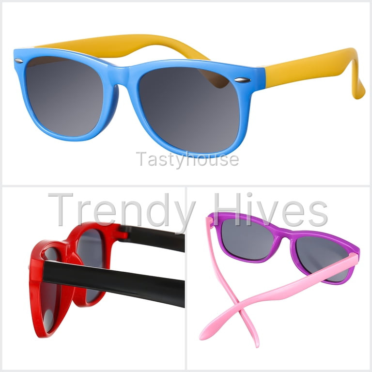 HEQUSIGNS 3 Pack Kids Polarized Sunglasses