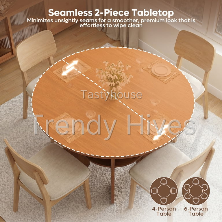 Bestier 47″ Round Dining Table