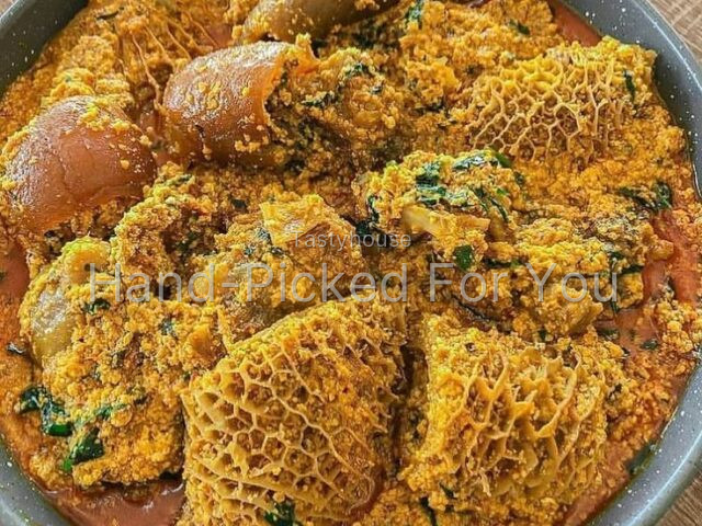 Egusi Soup with Choice of Swallow & Protein