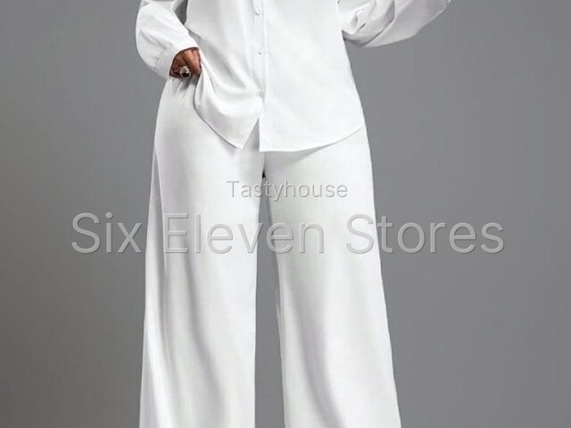 Women’s white Two-Piece Suit Set