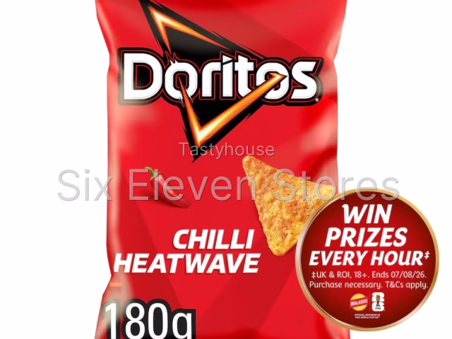 Doritos Tortilla Chips Chilli Heatwave Sharing Bag Crisps 180g