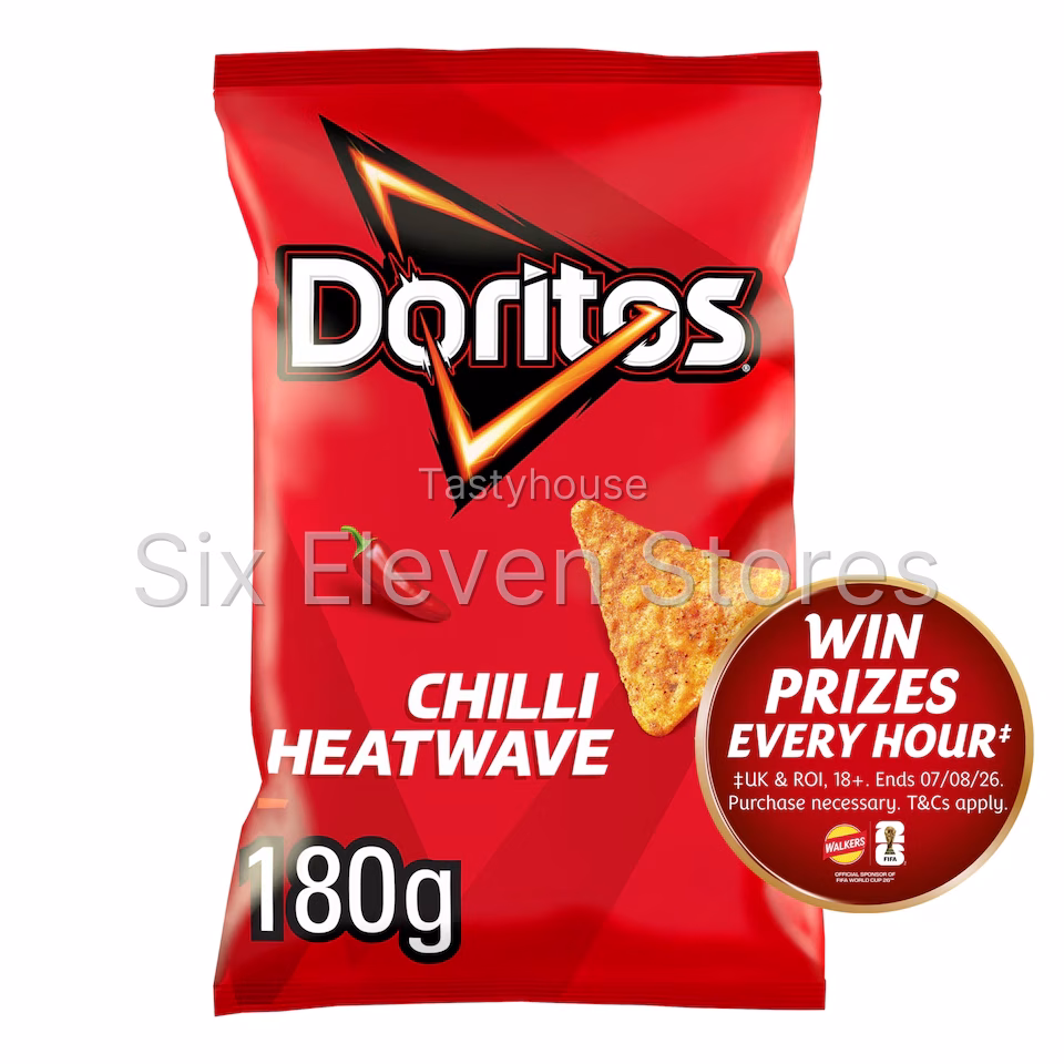 Doritos Tortilla Chips Chilli Heatwave Sharing Bag Crisps 180g
