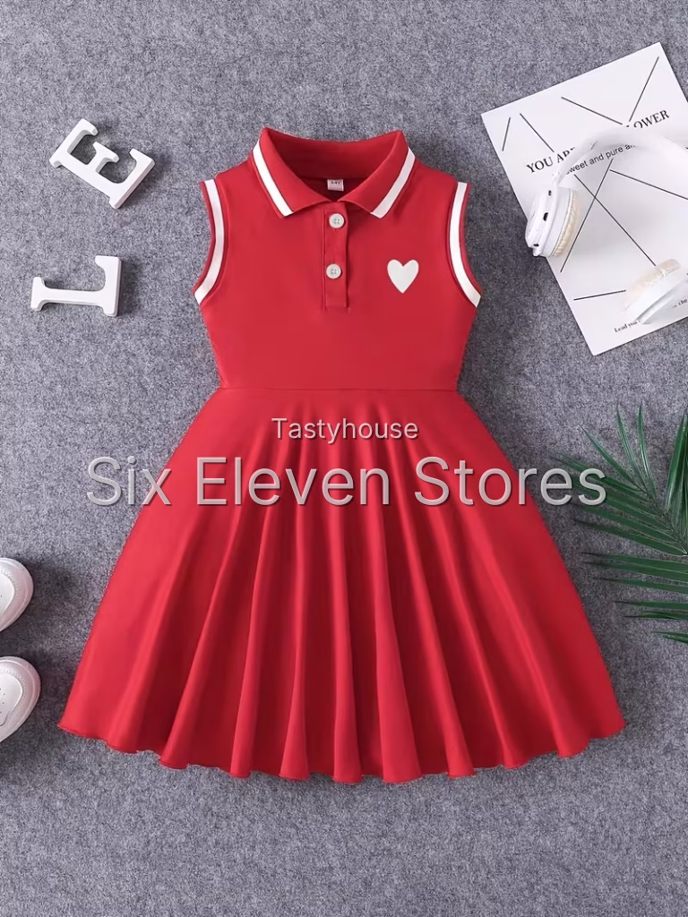 Girls Summer Sleeveless Dress