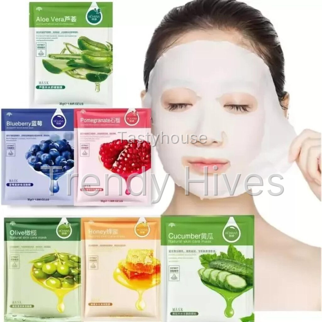 MASKER WAJAH ROREC SHEET MASK NATURAL SKINCARE