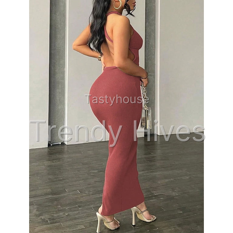 Women Summer Sexy Bodycon Maxi Dress Casual Long Dresses