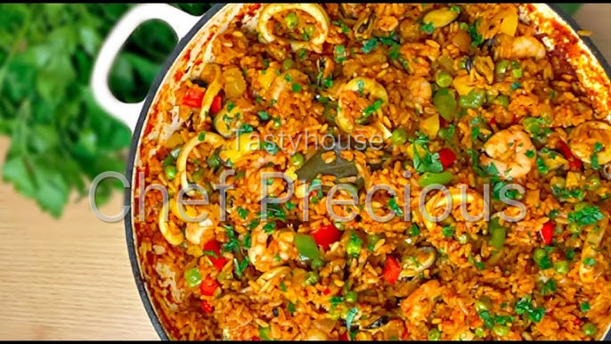 Seafood Jollof Rice