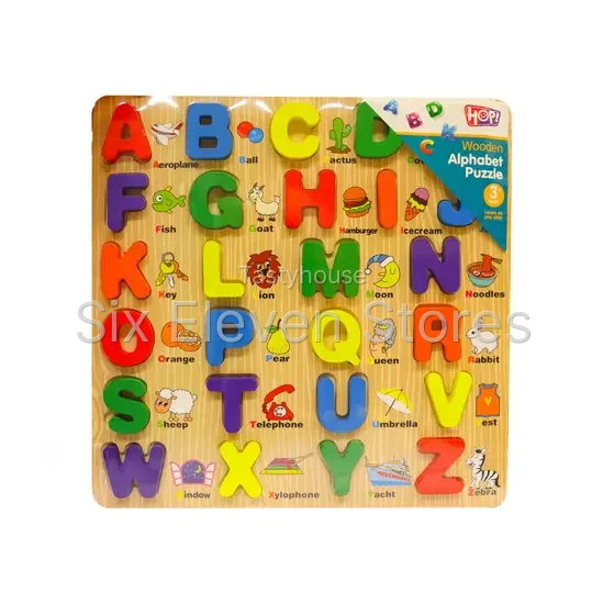 Wooden Alphabet Puzzle Board ABC Toy.