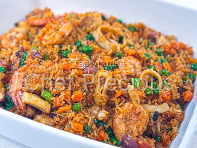Seafood Jollof Rice