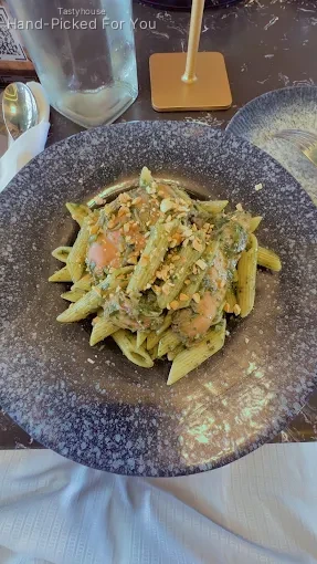 Smoked Chicken Pesto Pasta