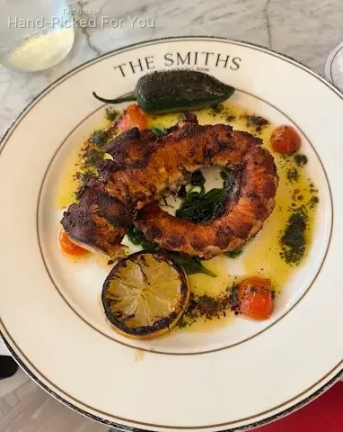 Grilled Octopus with Chilli Herb Oil & Cashew Dressing
