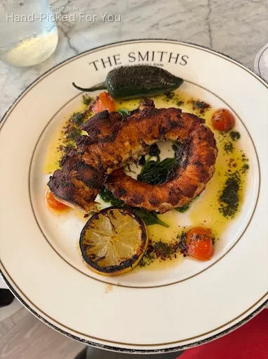 Grilled Octopus with Chilli Herb Oil & Cashew Dressing